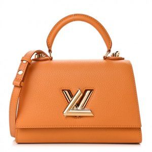 Louis Vuitton Taurillon Twist One Handle PM Saffron